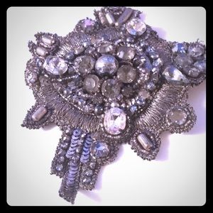 Gary Graham embellished brooch